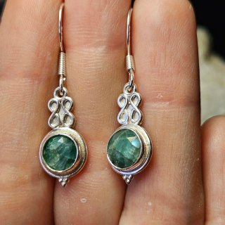 Pendientes Plata 925 con Esmeralda