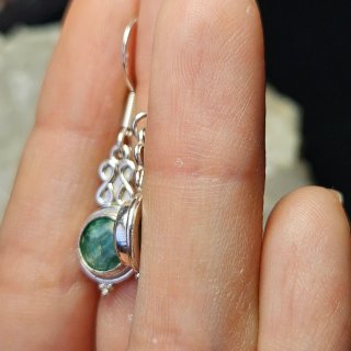Pendientes Plata 925 con Esmeralda