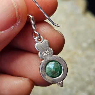 Pendientes Plata 925 con Esmeralda