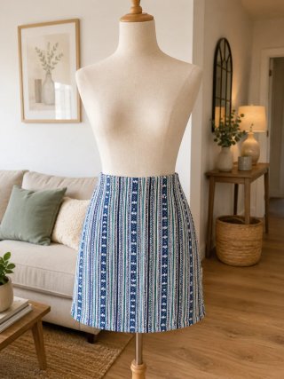 Falda corta Zara estampado