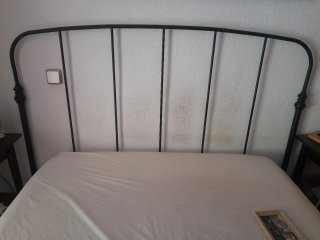 Cabecero de forja negro