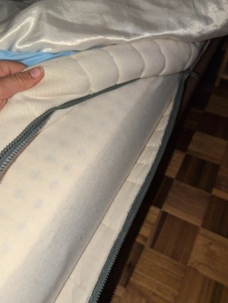 Cama y Colchón viscoelástico 105cm