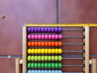 Ábaco de madera infantil educativo