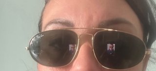 Occhiali da sole vintage Ray-Ban oro e neri