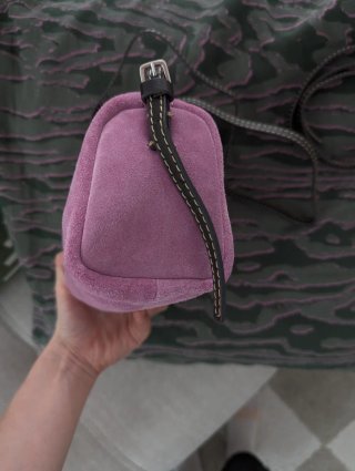 Bolso morado de ante