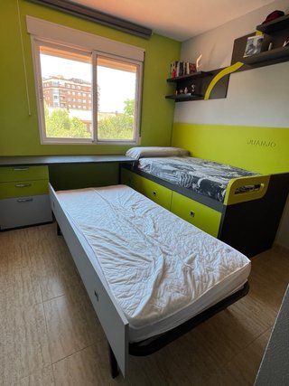 Dormitorio completo con cama nido