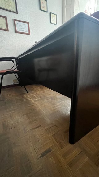 Mesa de despacho negra grande 175 x 80