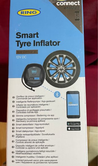 COMPRESOR INFLADOR CON BLUETOOTH RING SIN ESTRENAR