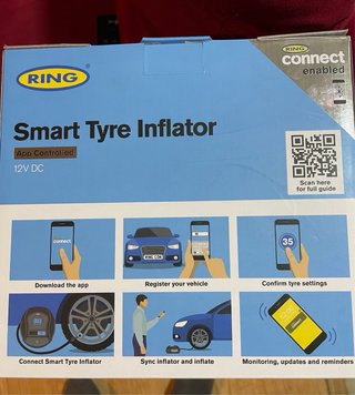COMPRESOR INFLADOR CON BLUETOOTH RING SIN ESTRENAR