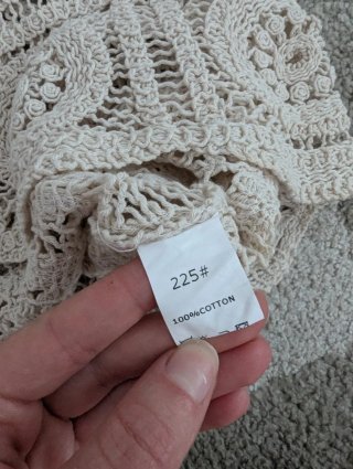 Top Crochet Beige