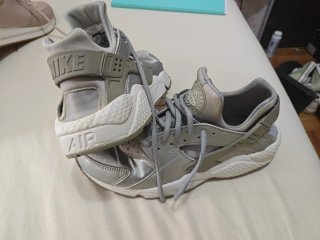 Tenis Nike Huarache Grises/Plateados