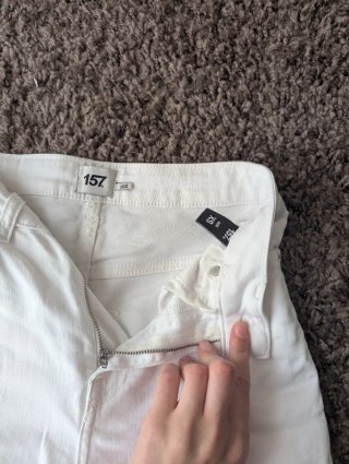 Pantalones vaqueros blancos mujer