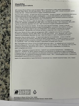 iPhone 15 Plus 128GB Rosa