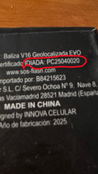 Baliza V16 Geolocalizada DGT
