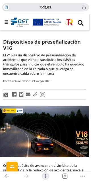 Baliza V16 Geolocalizada DGT