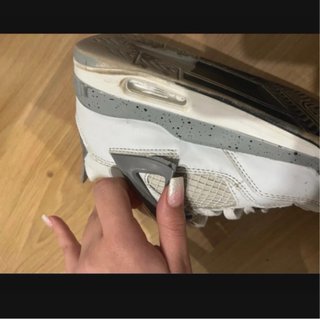 Zapatillas Jordan Air 4 Gris Blanco