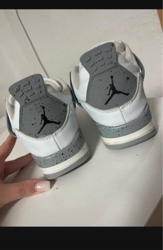Zapatillas Jordan Air 4 Gris Blanco