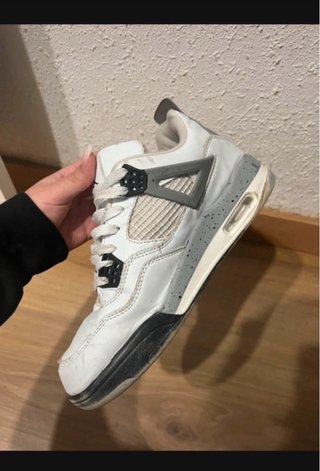 Zapatillas Jordan Air 4 Gris Blanco