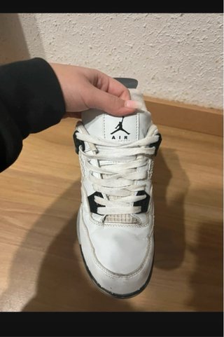 Zapatillas Jordan Air 4 Gris Blanco