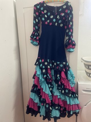 Vestido Flamenco Volantes Lunares