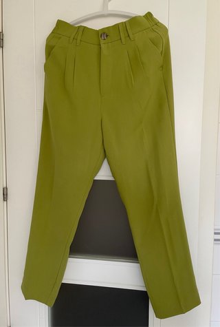 Pantalón de vestir verde lima