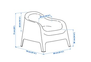 2 Sillones SKARPÖ blancos