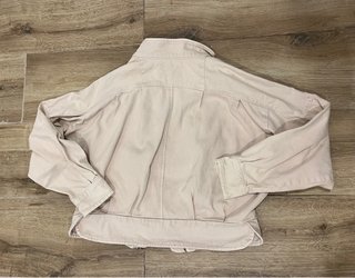 Cazadora Pull&Bear vaquera rosa, Bomber, Oversize