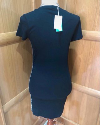 Vestido Guess Negro Talla L Logo