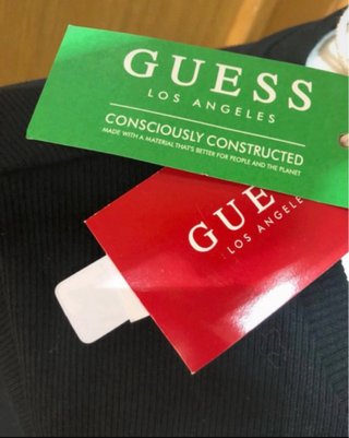 Vestido Guess Negro Talla L Logo