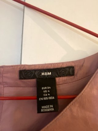 Vestido H&M Rosa Talla XS