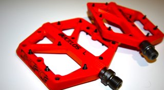 Pedales Plataforma MTB Rojos Nuevos