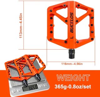 Pedales Plataforma MTB Rojos Nuevos