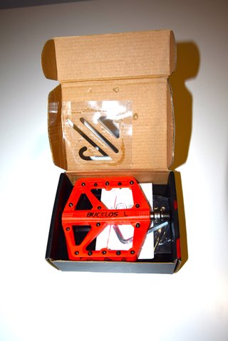 Pedales Plataforma MTB Rojos Nuevos