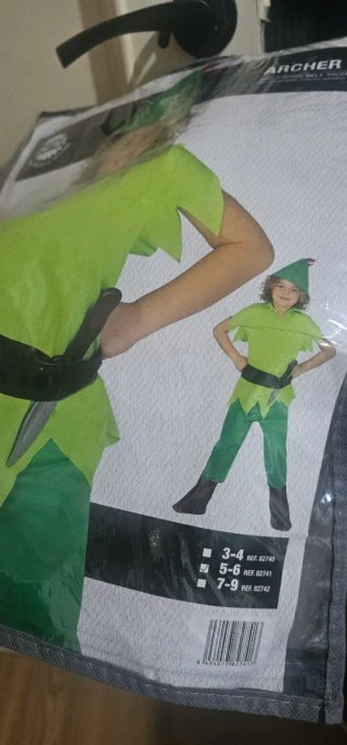 Disfraz Peter Pan Talla 6-8 años