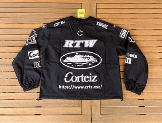 Cortavientos Corteiz Negro Talla S
