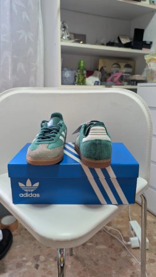 Adidas Samba Talla 40 Verde/Gris