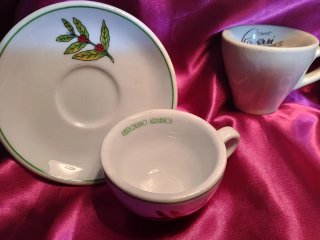 Tazzine caffè porcellana set 16