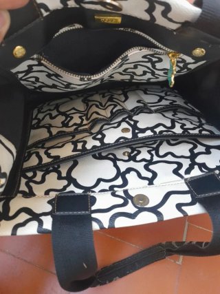 Bolso Tous Kaos Negro y Blanco