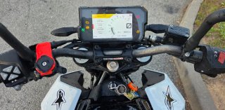 KTM Duke 125 ABS Naked Blanca y Naranja