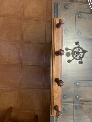 Perchero de pared madera
