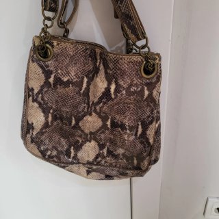 Bolso estampado piel Massimo dutti