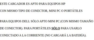 Cargador Lenovo 65W + cargador HP 65W. NO USB-C