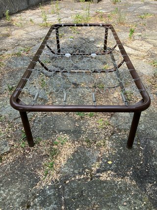 Testata letto in ferro battuto con rete