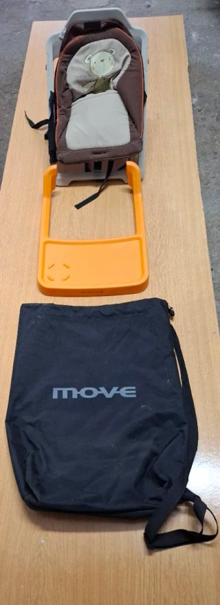 Trona portátil naranja y gris Jane Move