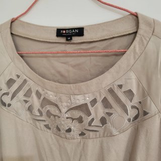 Vestido beige Morgan M