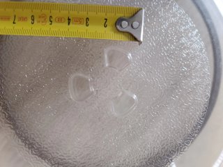 Plato giratorio microondas 24.5 cm + base