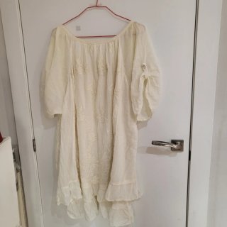 Vestido ibicenco talla única bordado