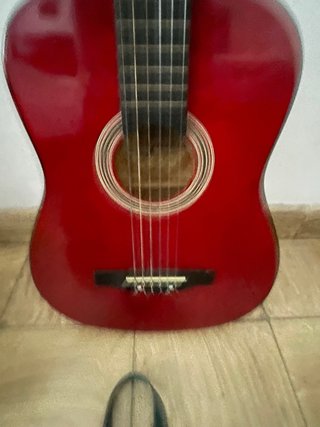 Guitarra Acústica Roja