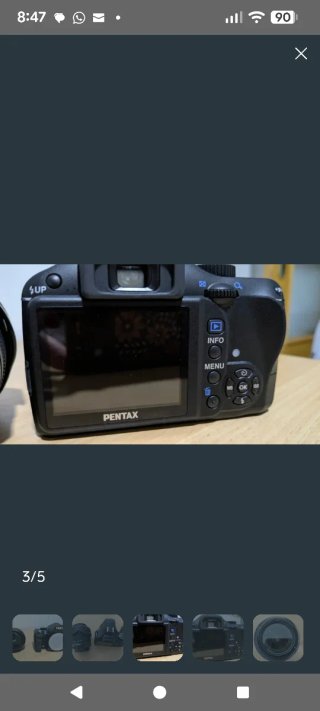 Cámara Pentax K-m Negra