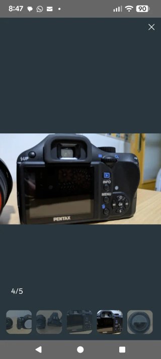 Cámara Pentax K-m Negra
